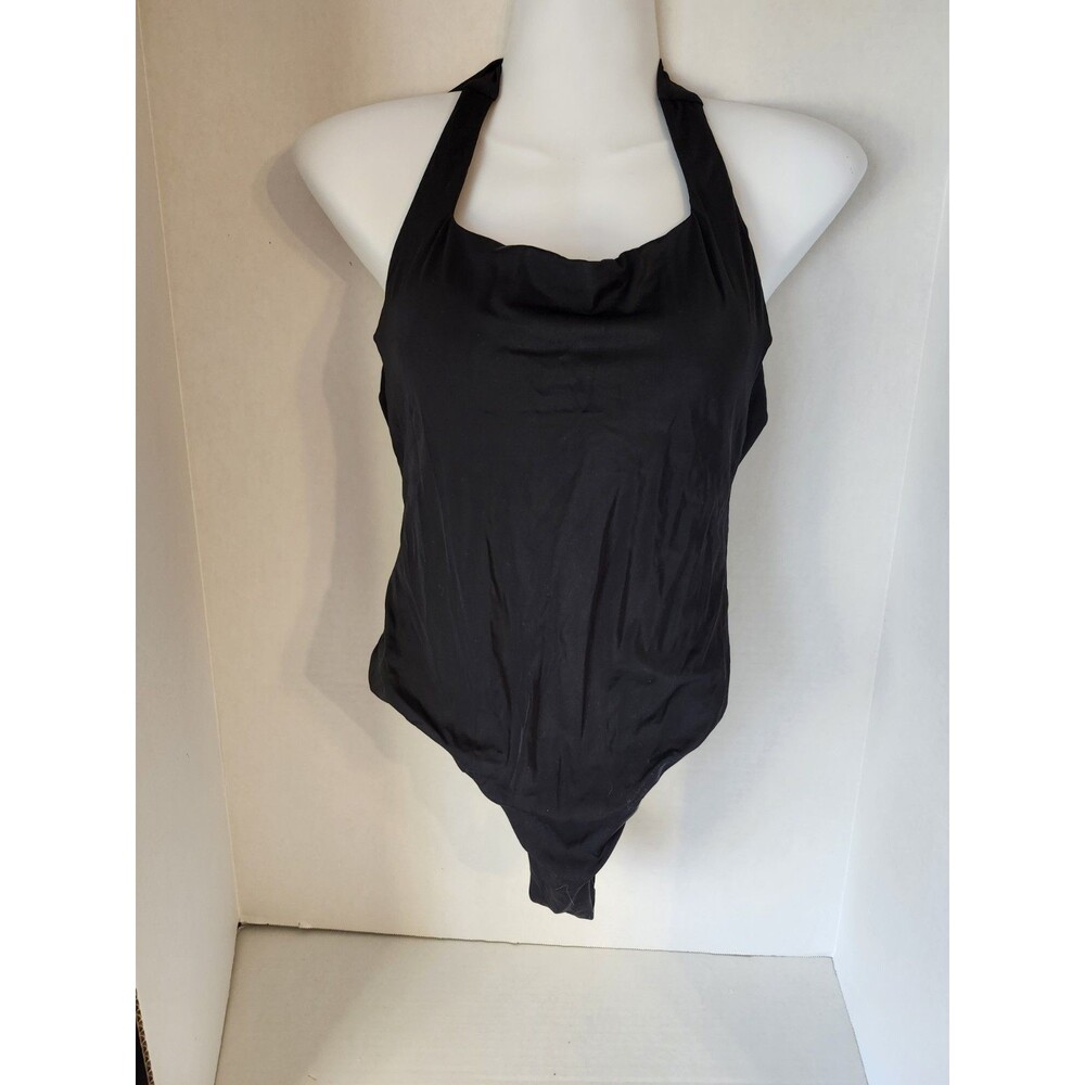 Large One Piece Swimsuit Black